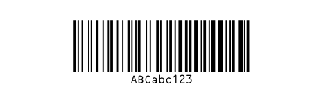 Code 128 Small Cap Letters